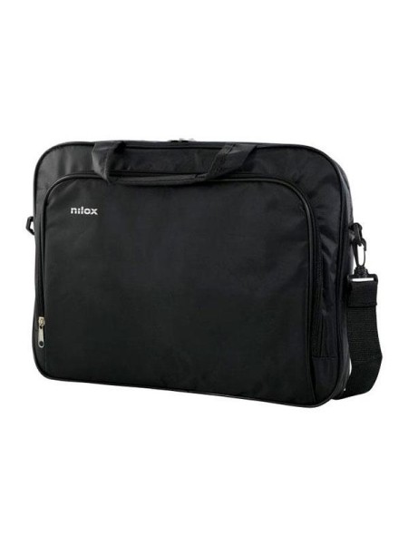 Maletin portatil Nilox Essential 2 / Negro / 15.6 pulg. / Bolsillo exterior / Interior acolchado / NXESS3156BK