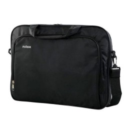 Maletin portatil Nilox Essential 2 / Negro / 15.6 pulg. / Bolsillo exterior / Interior acolchado / NXESS3156BK
