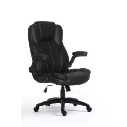 ÷ Silla de oficina ergonomica equip color negro recubrimiento pu de alta calidad dise?o ergonomico