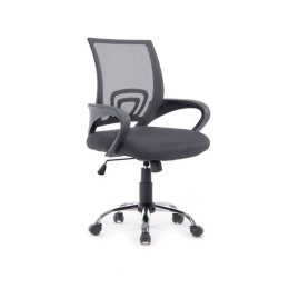 ÷ Silla de oficina equip de malla color gris oscuro recubrimiento pu de alta calidad dise?o ergonomico