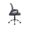 ÷ Silla de oficina equip de malla color gris oscuro recubrimiento pu de alta calidad dise?o ergonomico