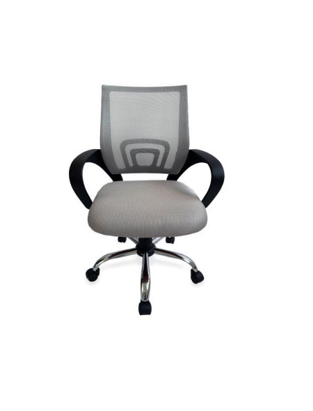 ÷ Silla de oficina equip de malla color gris claro recubrimiento pu de alta calidad dise?o ergonomico