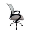 ÷ Silla de oficina equip de malla color gris claro recubrimiento pu de alta calidad dise?o ergonomico
