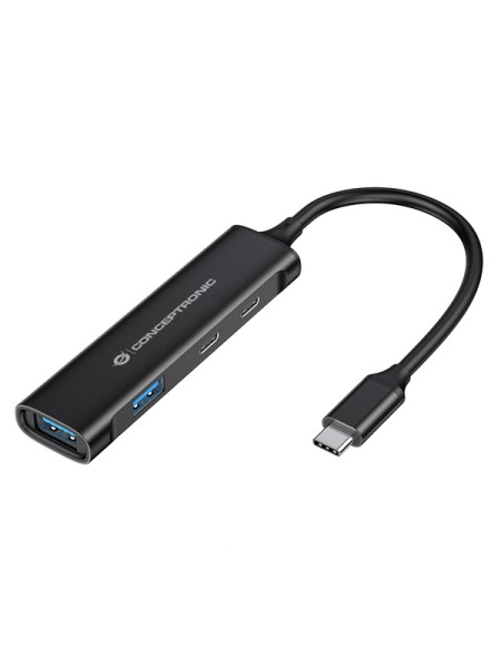 ÷ Hub usb 3.0 conceptronic hubbies12b 4 puertos usb 3.2 2 puertos usb-c 2 puertod usb-a color negro ca
