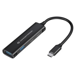÷ Hub usb 3.0 conceptronic hubbies12b 4 puertos usb 3.2 2 puertos usb-c 2 puertod usb-a color negro ca