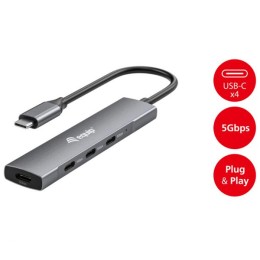 ÷ Hub usb-c equip life usb3.2 gen1 4 puertos usb-c