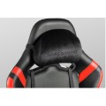 ÷ Silla gamer mars gaming mgcprobr negra con detalle rojos brazos regulables en altura reclinable 135?
