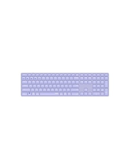 ÷ Teclado rapoo wireless y bluetooth e9800m 2.4ghz bt 3.0 5.0 dise?o ultrafino bateria lila