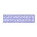 ÷ Teclado rapoo wireless y bluetooth e9800m 2.4ghz bt 3.0 5.0 dise?o ultrafino bateria lila