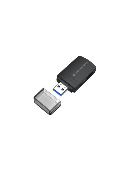 ÷ Card reader externo conceptronic bian06b usb 3.0 sd/sdhc/sdxc microsd/tflash