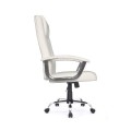 ÷ Silla de oficina equip respaldo alto color blanco recubrimiento pu de alta calidad ergonomica
