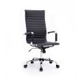 ÷ Silla de oficina equip respaldo alto color negro recubrimiento pu de alta calidad ergonomica