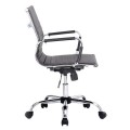 ÷ Silla de oficina equip respaldo medio color negro recubrimiento pu de alta calidad ergonomica