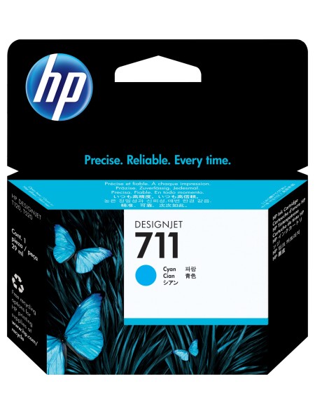 ÷ Tinta original hp n711 cian cz130a 80ml