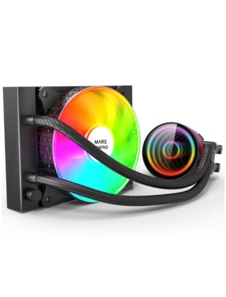 ÷ Sistema de refrigerancion liquida mars gaming ml-one120 black 12x12 iluminacion frgb tpd 200w para p