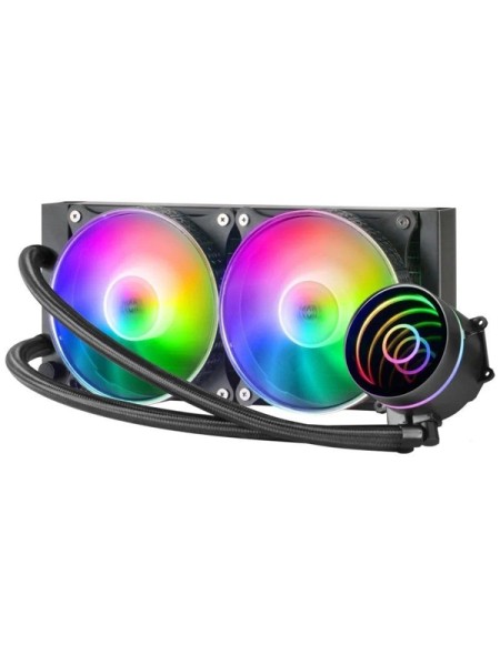÷ Sistema de refrigeracion liquida mars gaming ml-one240 black 2x (12x12) iluminacion frgb tpd 400w pa