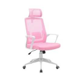 ÷ Silla ergonomica mars gaming mgcergolitewpk rosa con detalles en blanco respaldo en malla transpirab