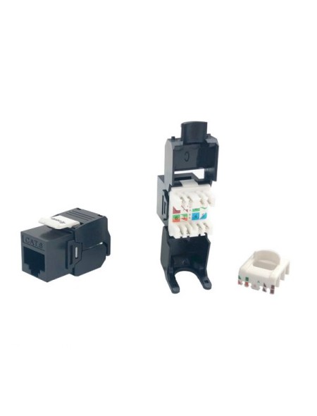 des_EQ769216_3.jpg ÷ Kit 8 uds conector hembra rj45 utp cat6 panel keystone tool free