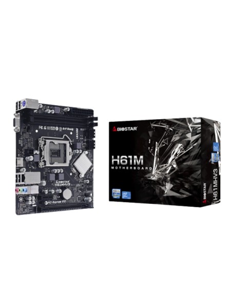 ÷ Pb biostar h61mhv3 skt 1155 m-atx vga / hdmi ddr3 1600mhz glan hdmi usb2.0