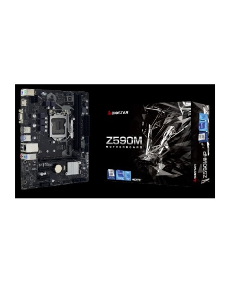 ÷ Pb biostar z590mhp m-atx skt 1200 gen 10?/11? hdmi vga 2ddr4 3200mhz m.2_x4 g-lan usb3.2 3pcie