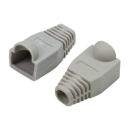 ÷ Kit 100 unidades capuchon rj45 color gris