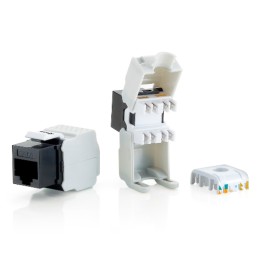 ÷ Kit 8 uds conector hembra rj45 utp cat6 panel keystone tool free