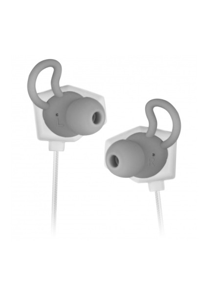 ÷ Auricular mars gaming mihx white dual driver haptic sense soble sujecci?n doble microfono integrado 