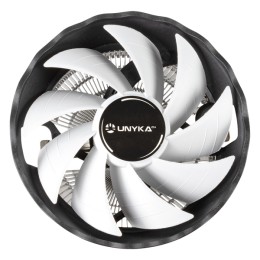 ÷ Ventilador con disipador para cpu unyka jotun df 120 white de perfil bajo 120mm 9 aspas multi socket