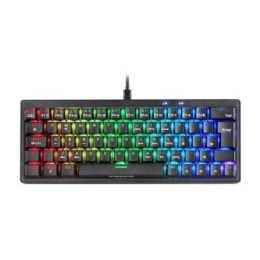 ÷ Teclado mars gaming compacto mkminiprobres hot-swap mecanico switch marron rgb chroma negro