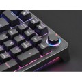 ÷ Teclado mars gaming mkprobes mecanico rgb snk azul rueda de control color negro